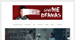 Desktop Screenshot of givemedramas.com